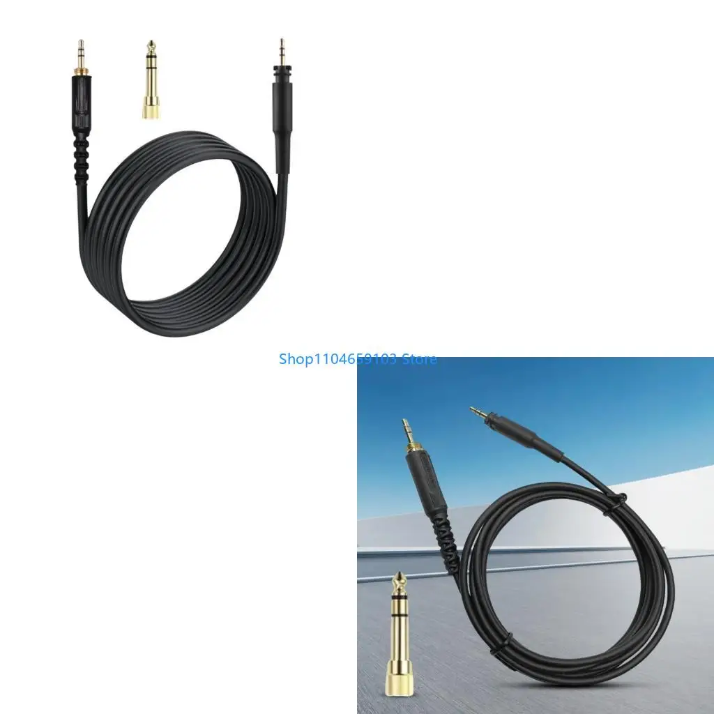 Extensão do fone ouvido som reposição 3,5 mm a 2,5 mm com conector 6,35 mm para SRH840A