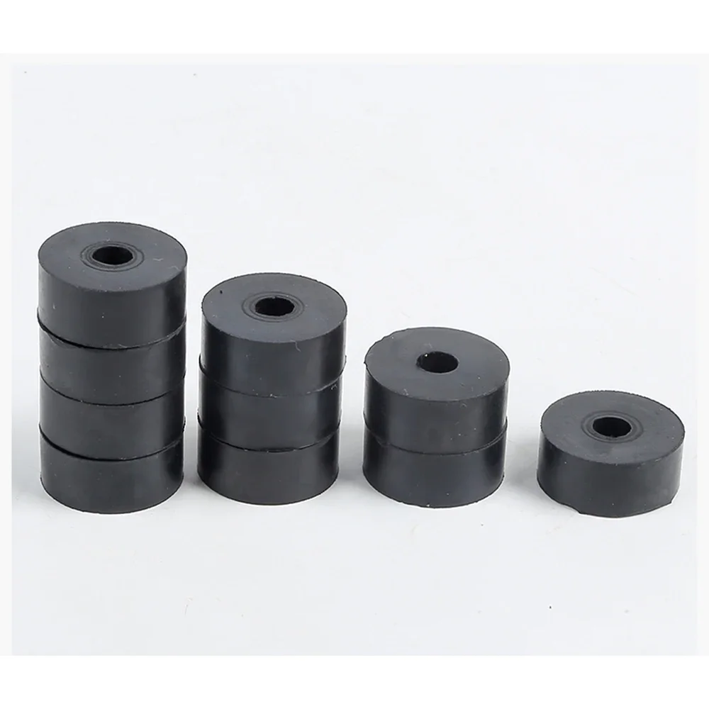 وسادة تخميد مطاطية مستديرة/غسالة تخميد لفائف المروحة/وسادة مطاطية ممتصة للصدمات وعازلة للصوت غسالة قدم OD 90 مللي متر-140 مللي متر