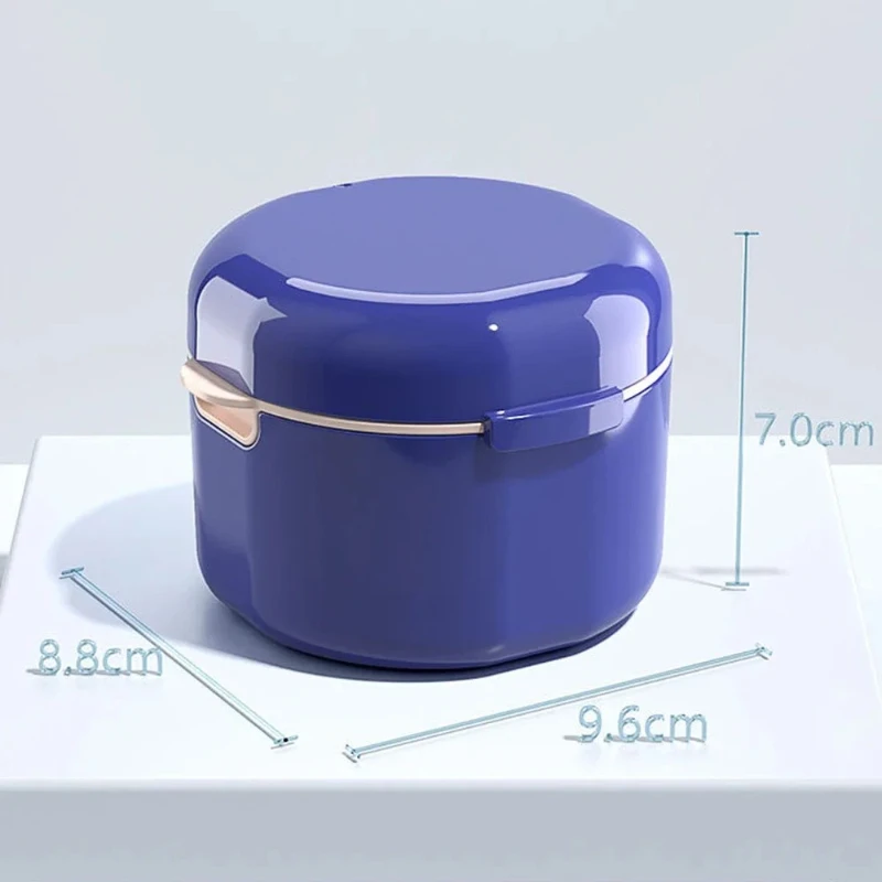 9Pcs Denture Box Retainer Storage Box Denture Portable Orthodontic Retainer Cartoon Universal Invisible Braces Storage Box