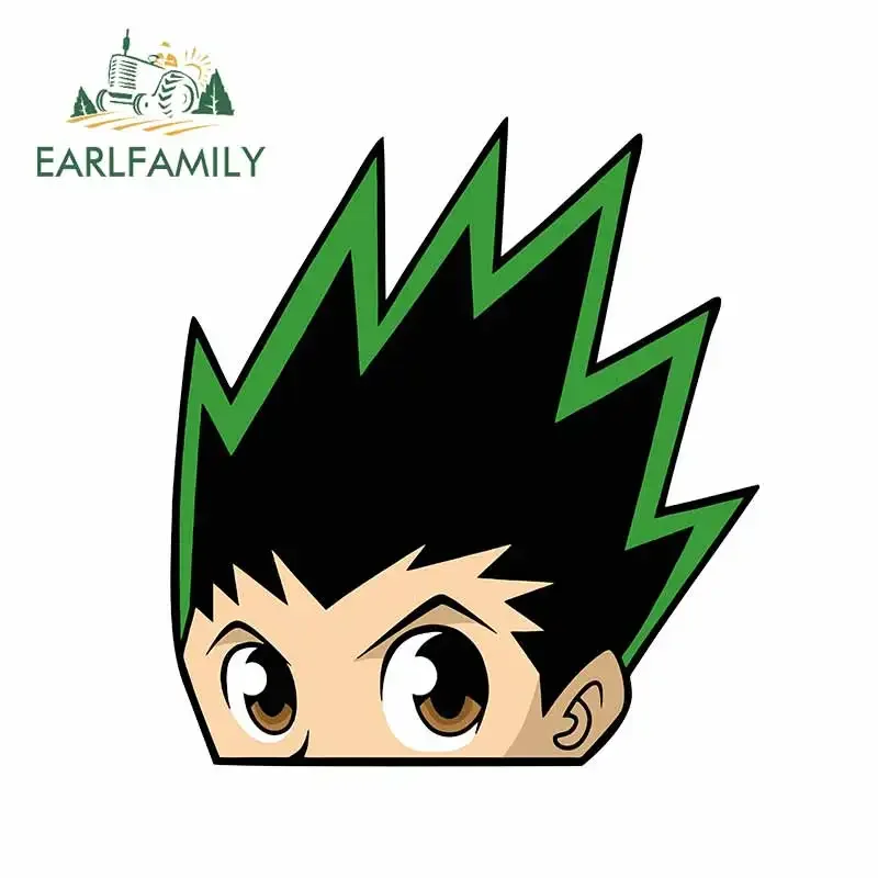 EARLFAMILY 13cm x 9.3cm for Anime Peeking Funny Car Stickers Car Styling Fashion Auto Laptop Bumper Personality Caravan Decals
