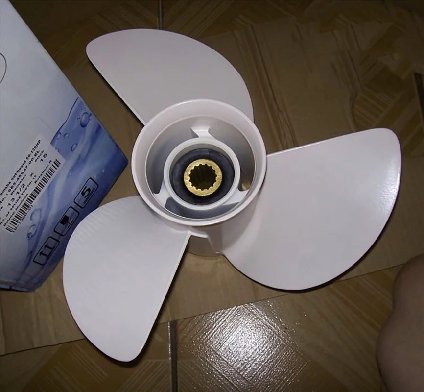 

Aluminum Propeller for 2 stroke 60-85HP 4 stroke 90-115HP outboard Motor 15 inch 13 1/2*15-K