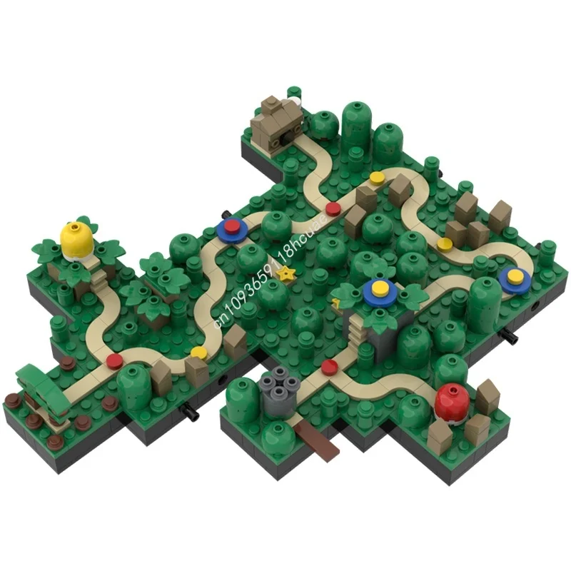 595 elementów MOC Mariosed World Modularny Yoshi S Island Model Klocki Konstrukcyjne Architektura Pomysł na Prezent Świąteczny Zabawki Klocki Urodzinowe dla Dzieci