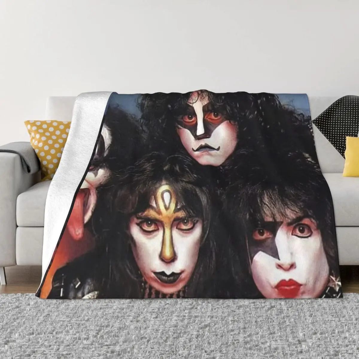 

Kiss Band 00808, домашние одеяла для домашних животных, дорожное одеяло, одеяло для дивана-кровати, одеяло для дома и украшения