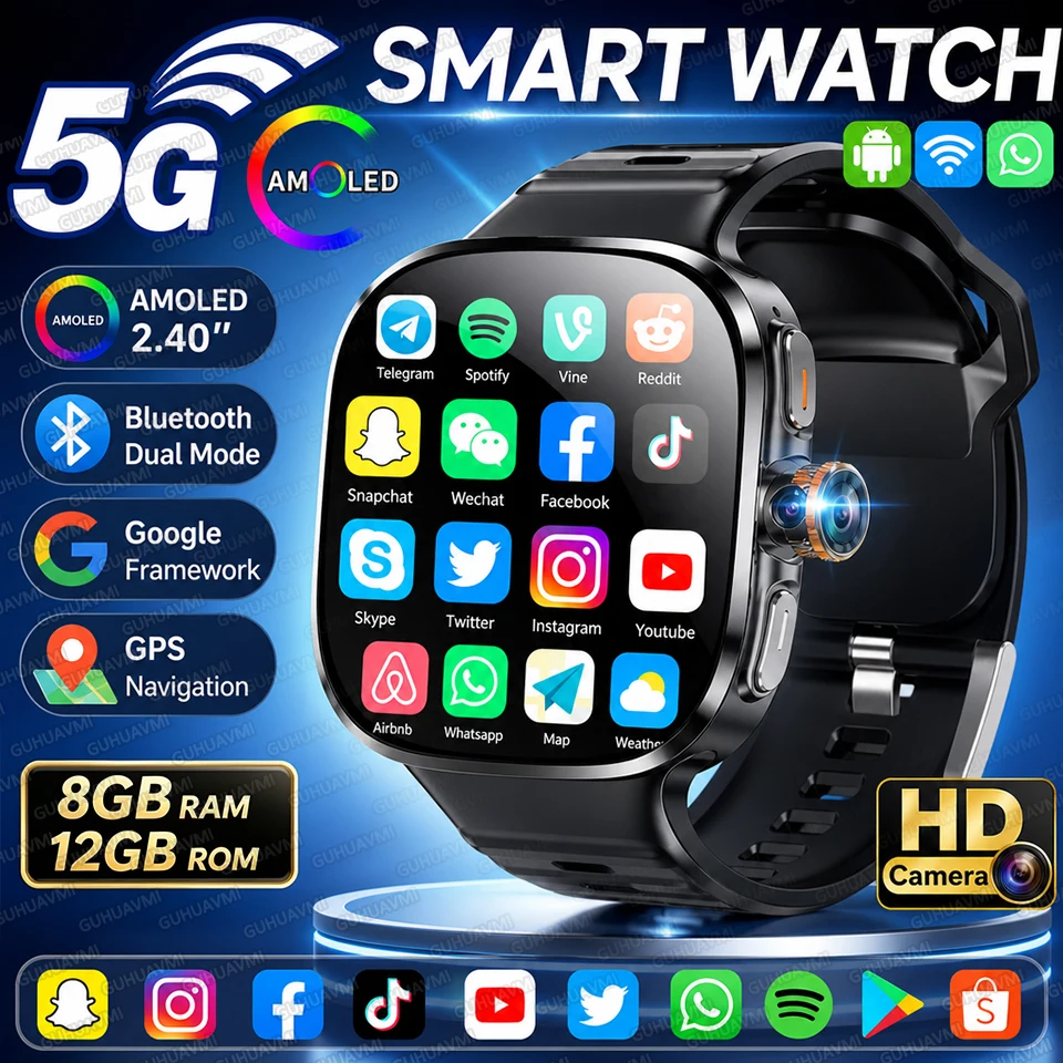 Smartwatch Id - 2026 New 4G 5G SIM Card