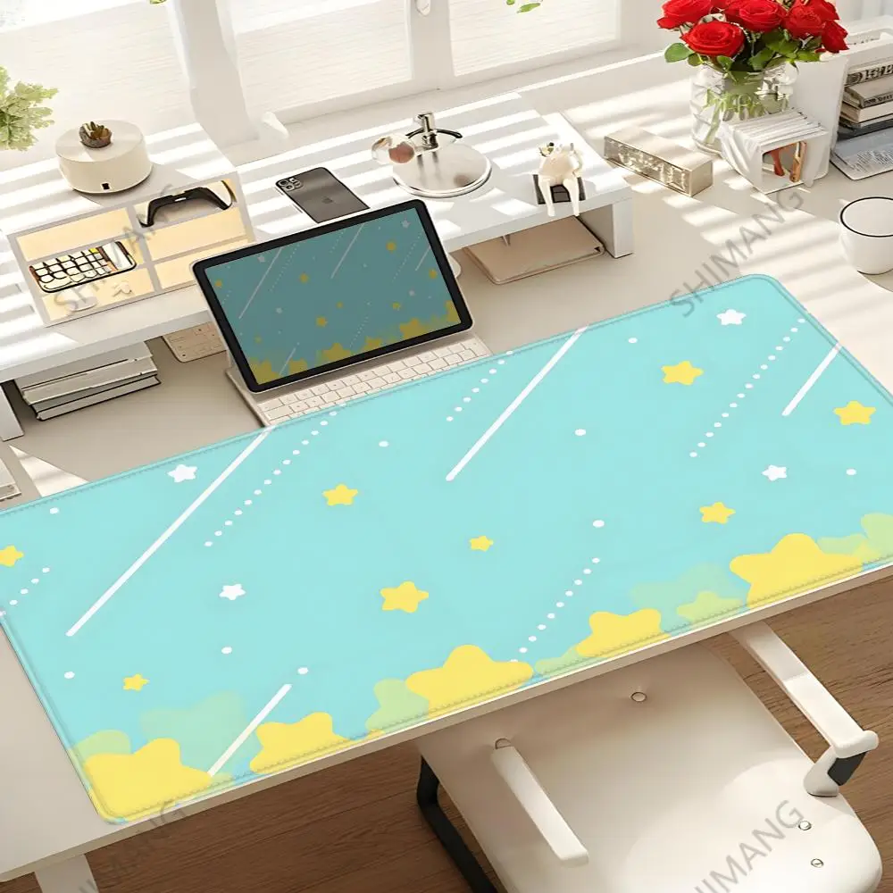 Art Dreamy Pastel Clouds Mouse Pad Non-slip Rubber Gamer Balance Computer Mat Decoracion Deskmat Laptop Office Large