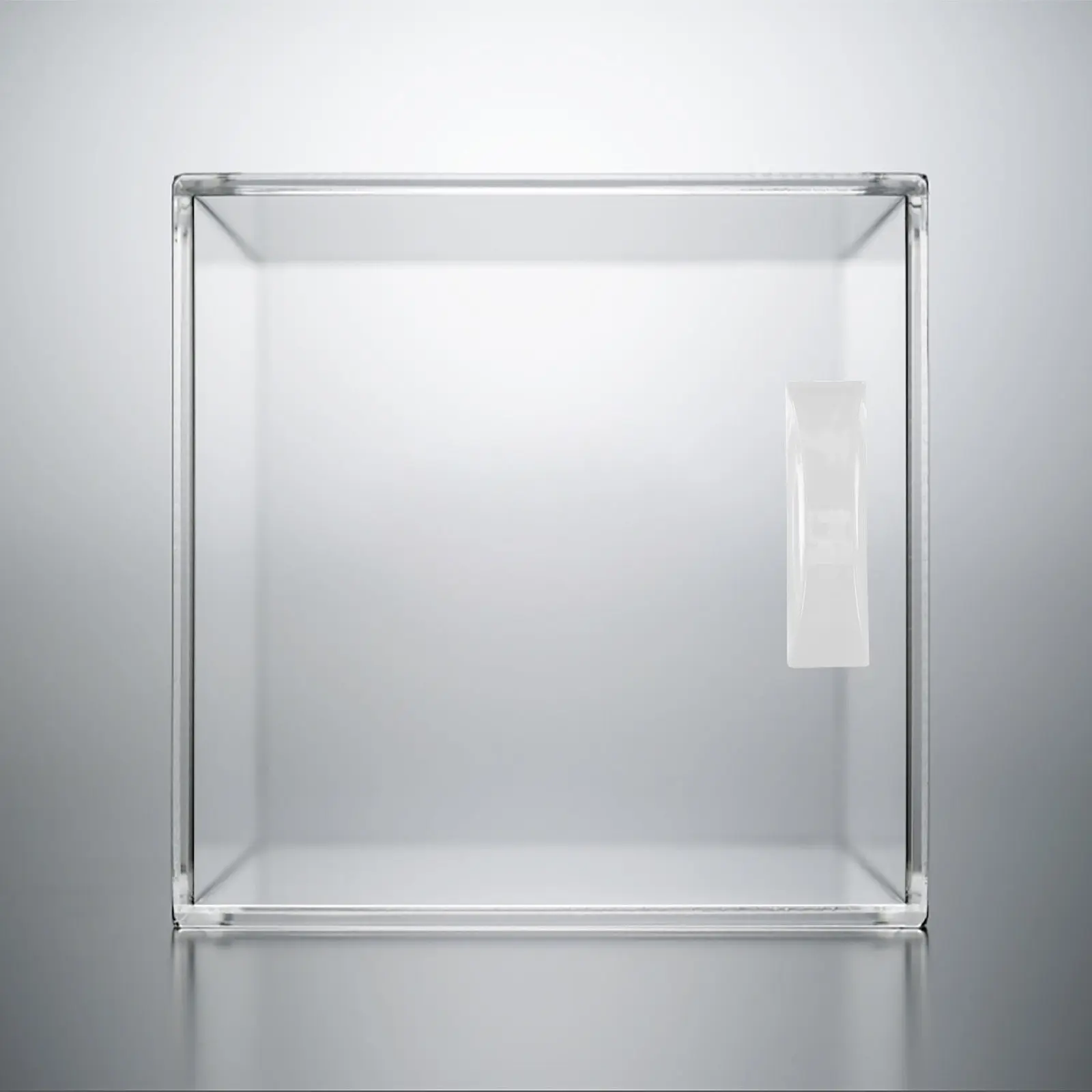 Glass Acrylic Seamless Door Handle Pull For Kitchen Cabinet Doors Interior Design Transparent