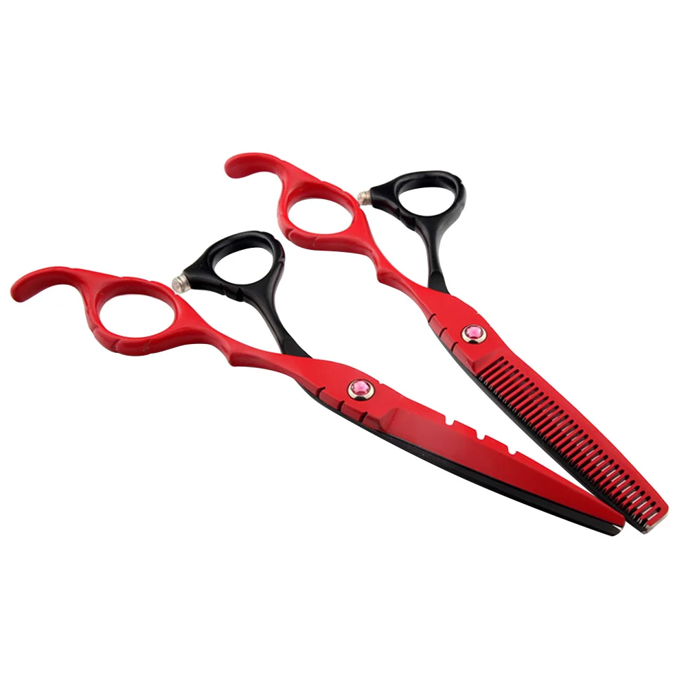 2Pcs Hair Cutting Scissors Stainless Steel Professional Barber Shears for Home Shop Thinning Haircut Hairdressing Tools
