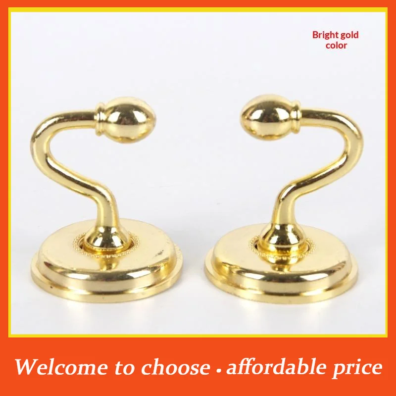 **2PCS Metal Curtain Holdback Wall Tie Back Hooks Zinc Alloy Hanger Holder Window Curtain Holder Multi-Purpose Hanging Hook'