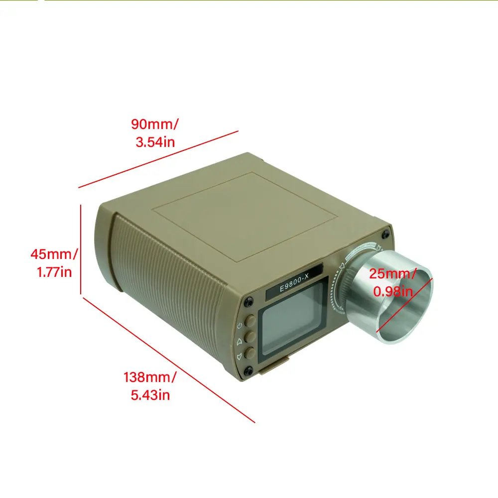 رصاصة إطلاق سرعة كرونوغراف اطلاق النار كرونوغراف LCD كرونوسكوب E9800X أدوات قياس اختبار السرعة