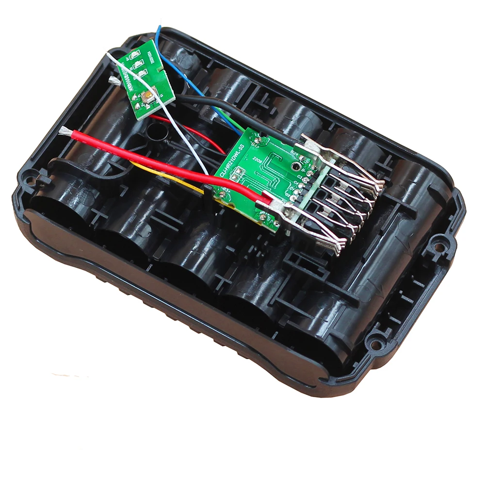 DCB200 21700 batteria agli ioni di litio custodia in plastica PCB protezione di ricarica scatola del circuito Shell per dewarte 18V 20V DCB200 DCB183