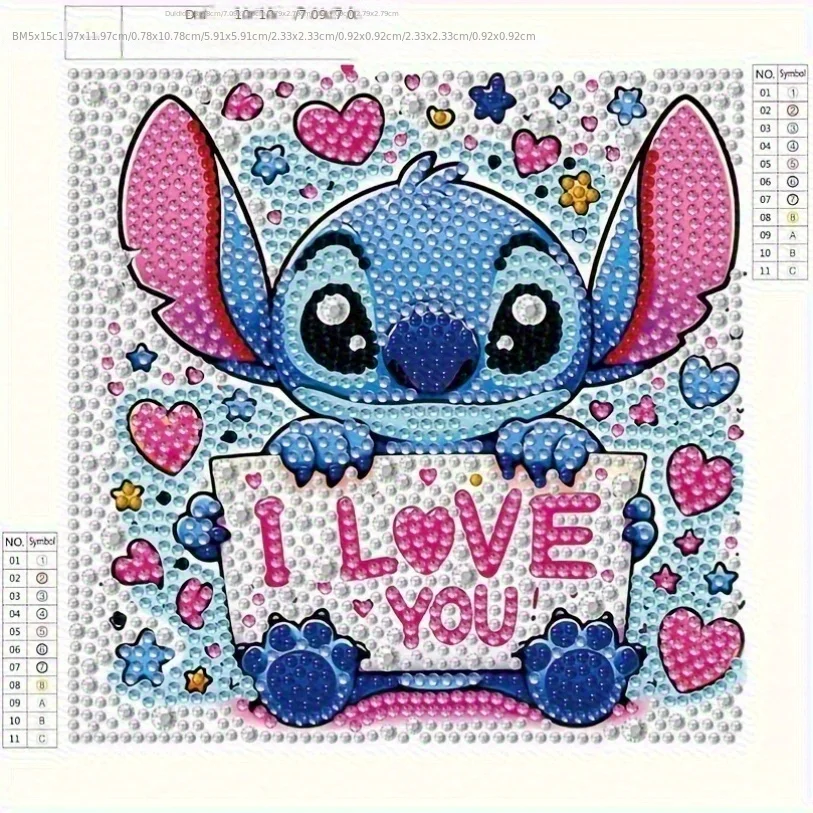 1 шт. Disney Stitch 3D набор алмазной живописи DIY ремесло с набором инструментов гостиная спальня декоративное искусство мультфильм креативное украшение