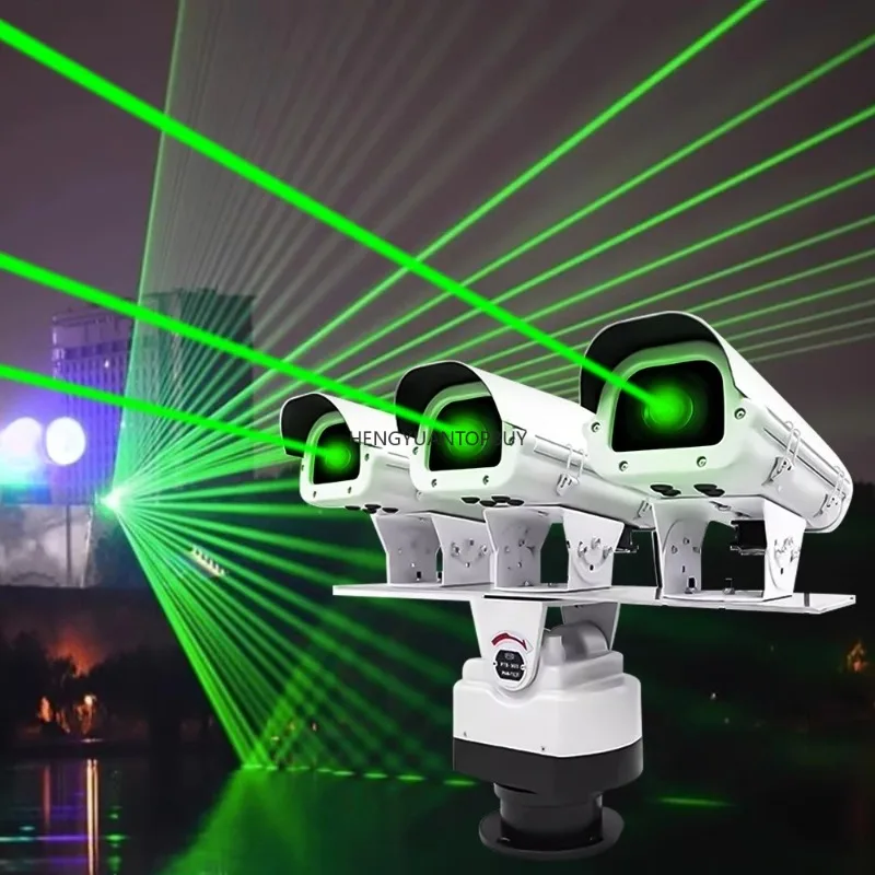 Landmark    Highway Roof Green Powerful Lazer Outdoor Advertising Lighting Project Railway 12wThree Heads    Light