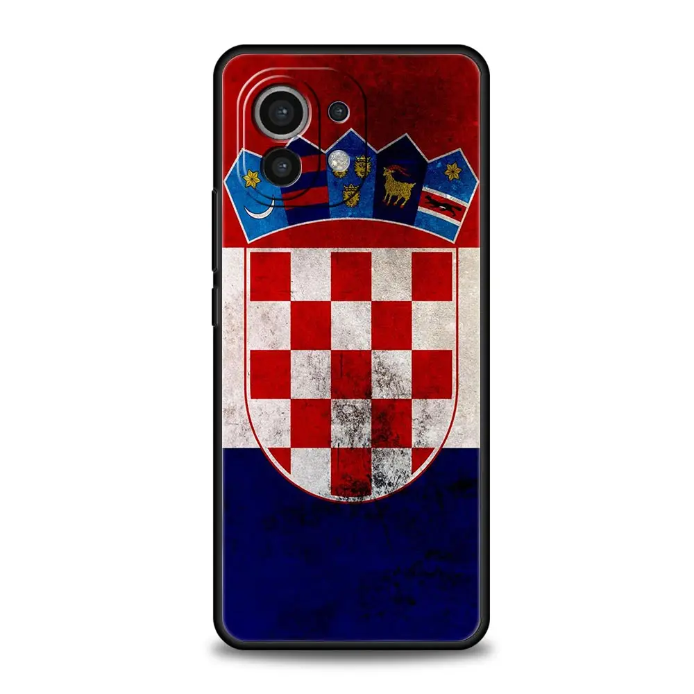 Croatia Flag Soccer For Xiaomi 13 12T Pro 9T 11i Phone Case For Xiaomi 12 Lite 11T Mi 11 Ultra 11X 10T Pro Note 10 5G TPU Cover