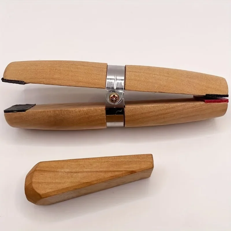 Ring Clamp Holder Wooden Professional Bench Jewelry Pliers Handcrafted Tool for Jewelry Making Stone Carving and Repair