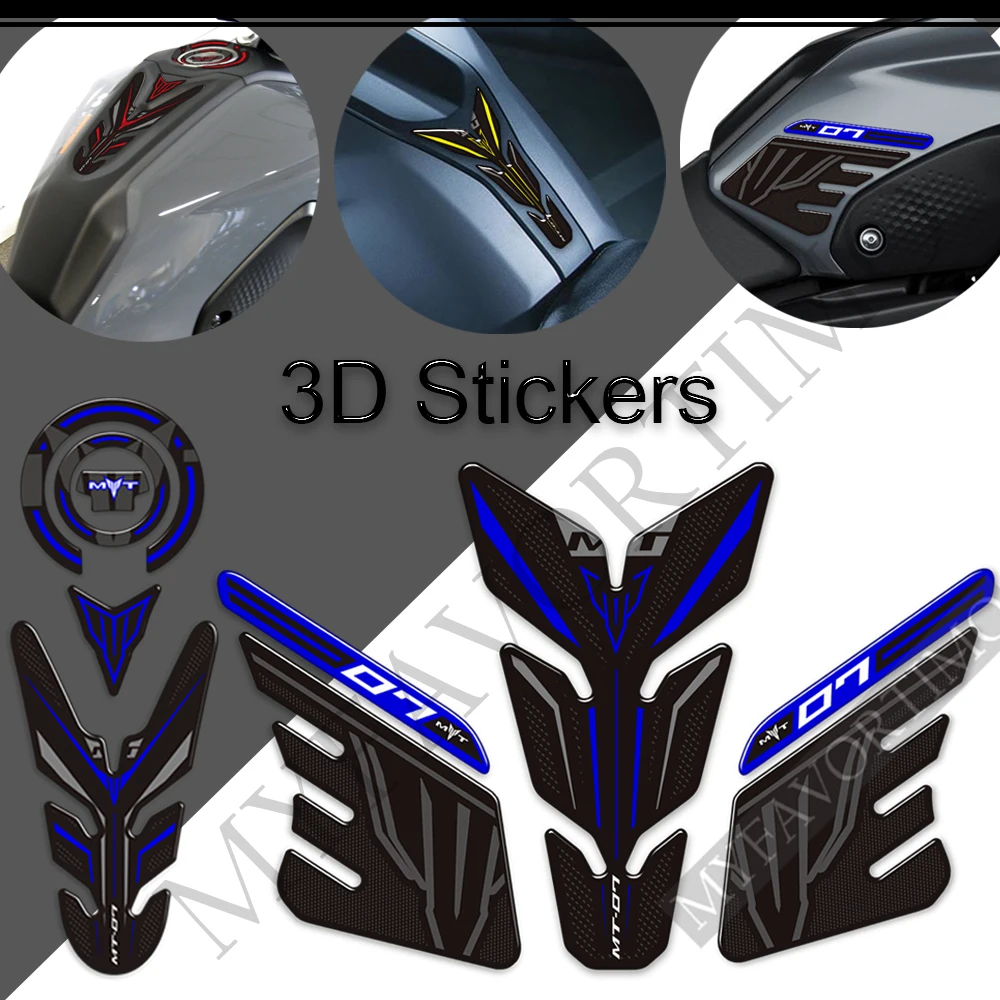 

For Yamaha MT07 MT 07 SP MT-07 2021 2022 Motorcycle Stickers Decals Tank Pad Kit Knee Wind Deflector Windscreen Protector