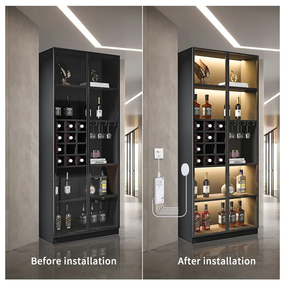 DC24V COB-Leuchte mit Touch-Sensor-Kit, 100W zentralisierte Stromversorgung, kann 40MM Holz und nichtleitende Materialien durchdringen, Touch-Schalter – Detail 6