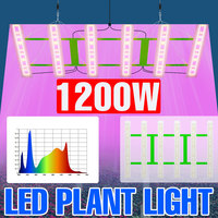 1200W LED Grow Lights Full Spectrum Quantum Board Greenhouse Tent Flower Seed Vegetables Plant Cultivation Lamp IR UV US/EU Plug