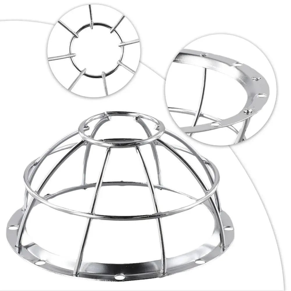 Heavy Duty Iron Smoke Detector Protective Cover Anti-collision Silver Sprinkler Cage Explosion Proof Fire Covers Lamp