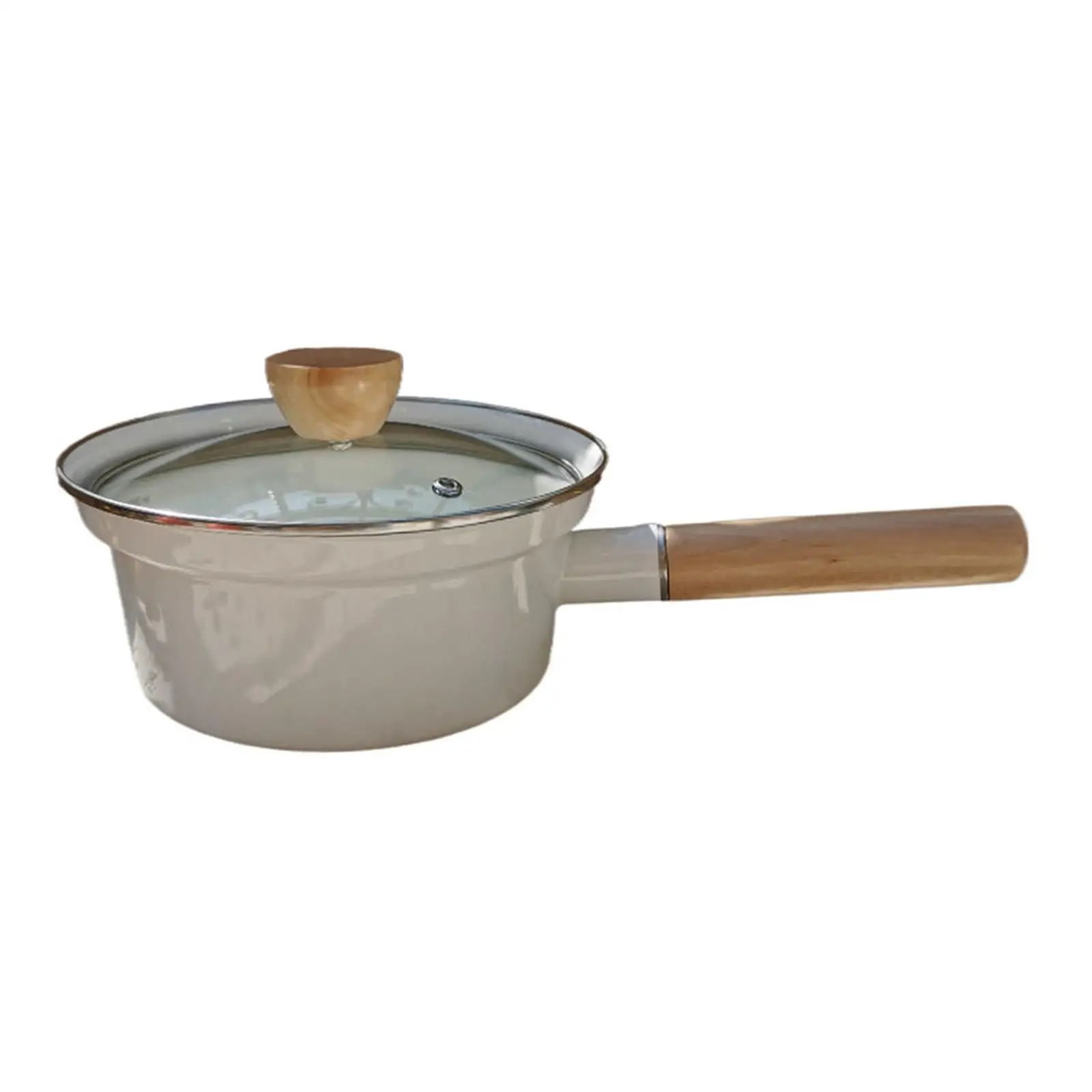 

Японская эмалированная молочная кастрюля с весами, мини-молочная сковорода, лапша, макароны, антипригарная кастрюля, суповая кастрюля для кухни, отеля, посуда для кемпинга