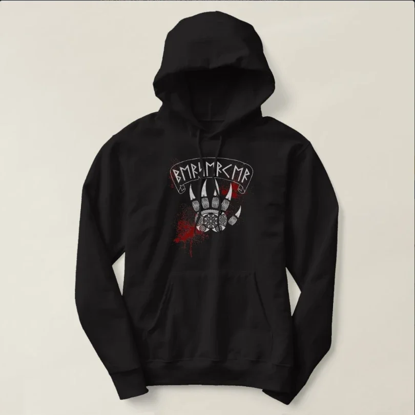 

Nordic Warrior Celtic Symbol Berserker Pullover Hoodie New 100% Cotton Comfortable Casual Mens Sweatshirt Fashion Streetwear