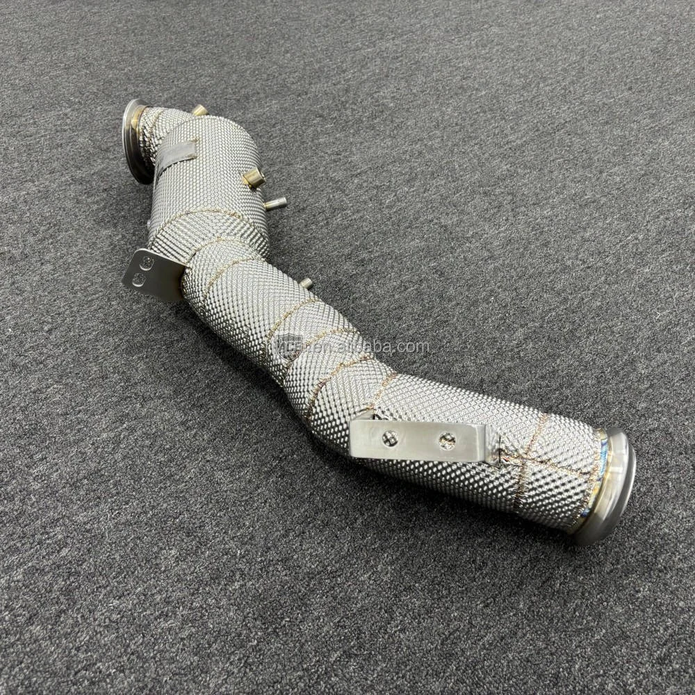 Auspuff-Downpipe für Mercedes Benz C43 2.0T W206 Edelstahl Hitzeschild Gerades Rohr Leistungs-Upgrade – Detail 4