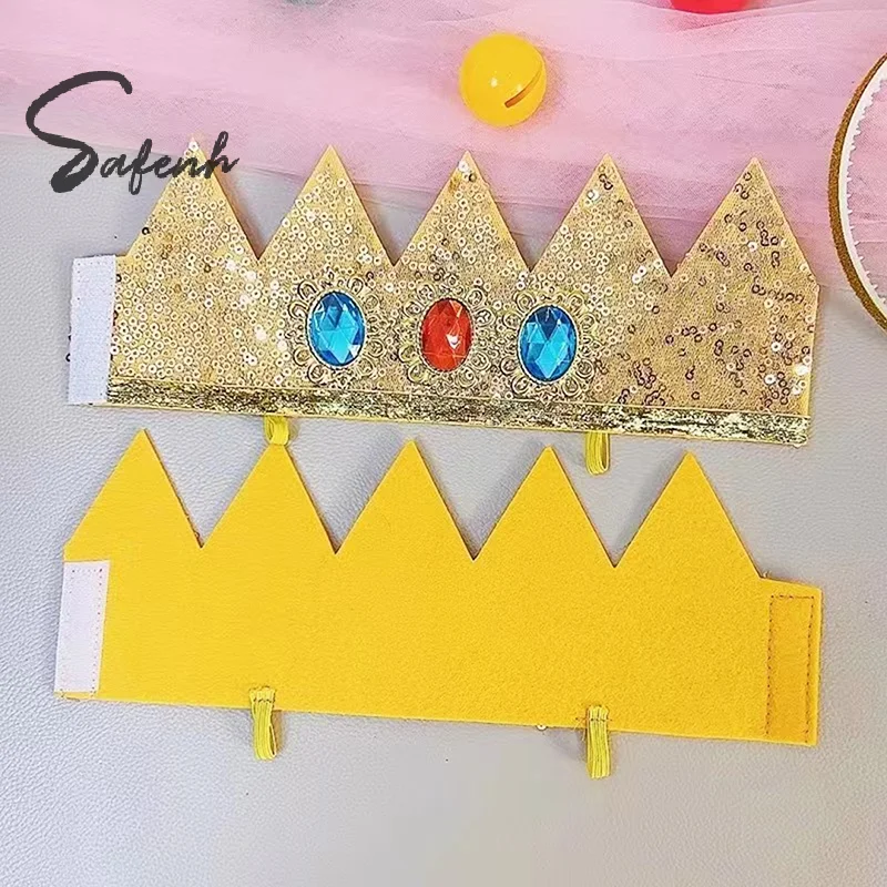 Cosplay Princess Crown Headband Custome Girls Halloween Carnival Party Role Suit Headwear Accessories