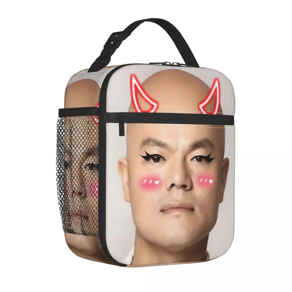 J-JYP MEME Insulated Lunch Bags High Capacity Reusable Thermal Bag Tote Lunch Box School Outdoor Men Women