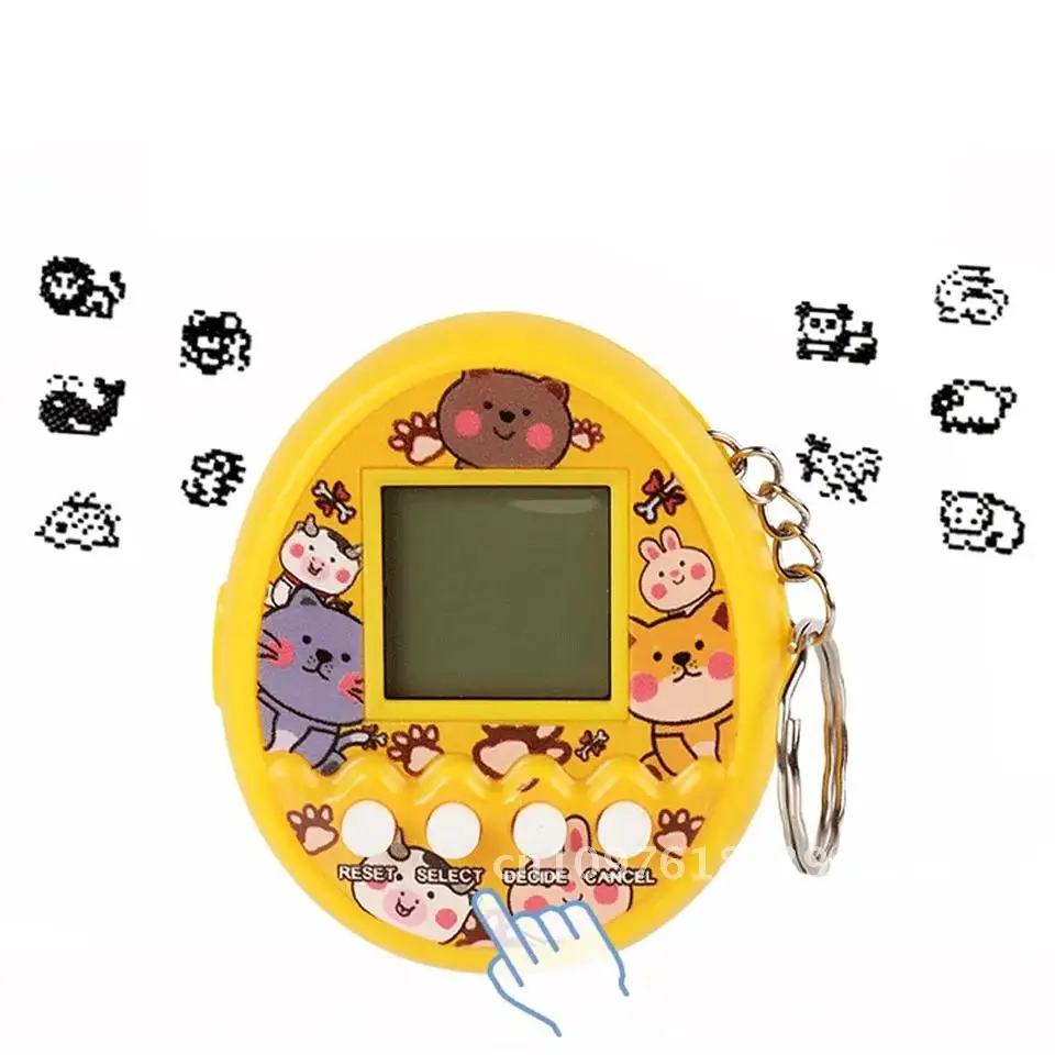 ของเล่นสัตว์เลี้ยงอิเล็กทรอนิกส์ Tamagotchi เสมือนในภาษารัสเซีย/เยอรมัน/สเปน/โปแลนด์เกมสัตว์พิกเซลดิจิตอลสําหรับเด็ก
