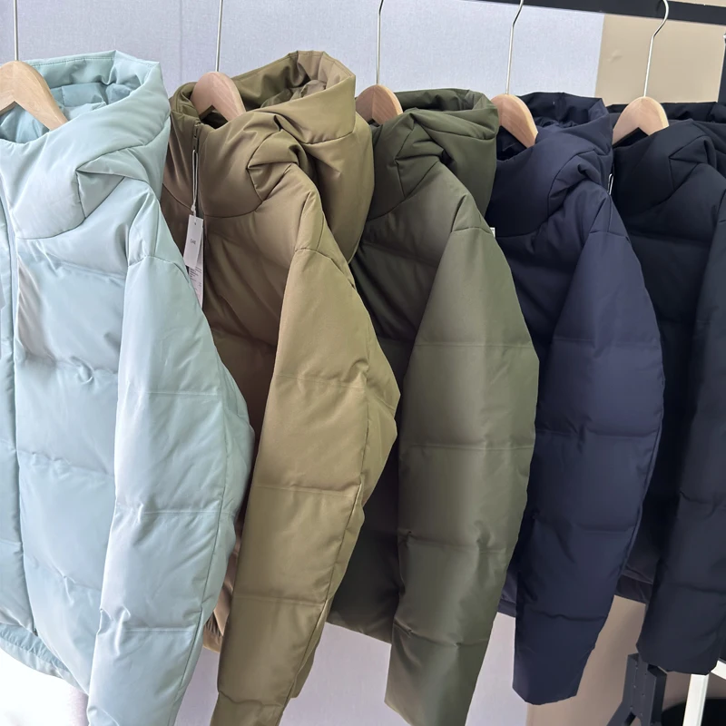 Thiened Du down Puffer Jaet Dameswinterjas met capuchon Warme, gezellige U-merkkleding Sl Glued Du Feather Jaet