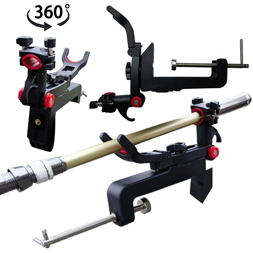 

Fishing Rod Holder 360 Degree Adjustable Angle Fishing Rod Bracket Portable Fishing Rod Holder Bracket for Kayak Boat Fishing