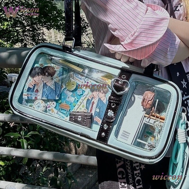 

Сумка-ита прямоугольная большой вместимости для косплея, повседневная, в стиле аниме, на плечо/через плечо, для демонстрации коллекционных предметов