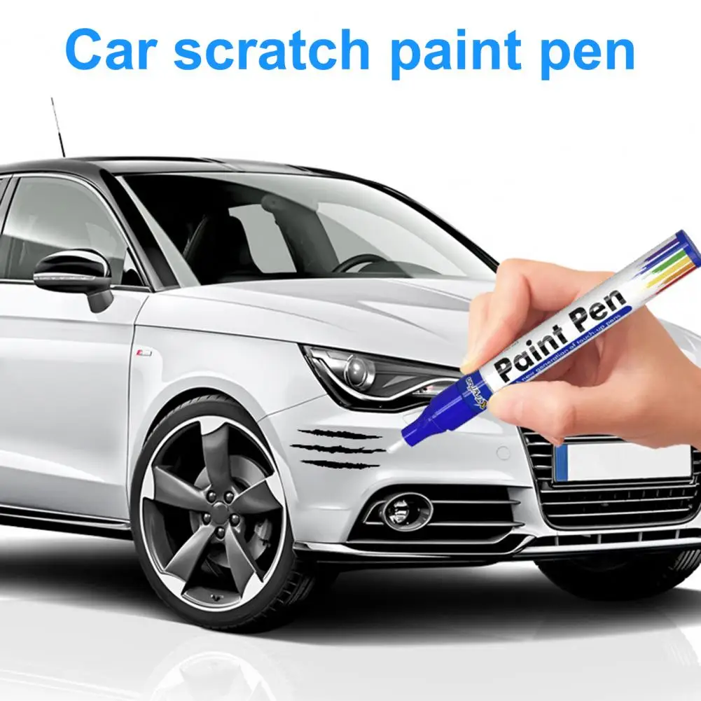 2Pcs Waterproof Car Paint Pen Care Car Wheel Tire Oily Mark Pen Auto Rubber Tyre Tread Metal Permanent Paint Marker Paint Pen