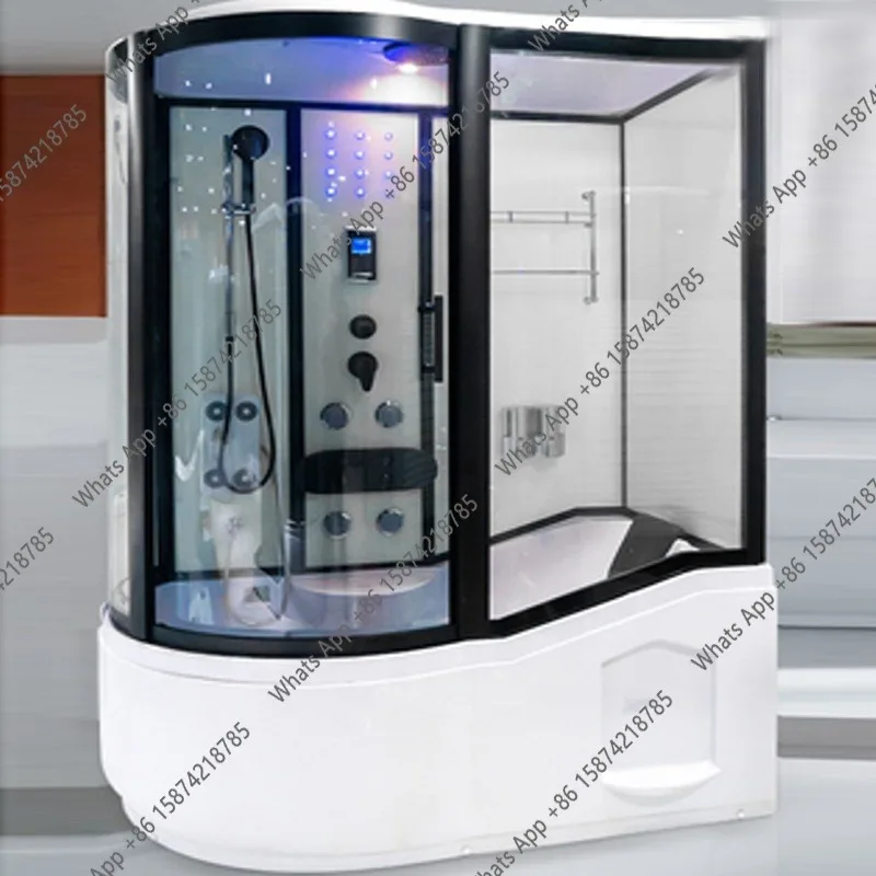 O Walk In Luxury Whirlpool Steam Sauna Shower Room With Bathtub Sauna Bath Indoor Steam Shower Room
