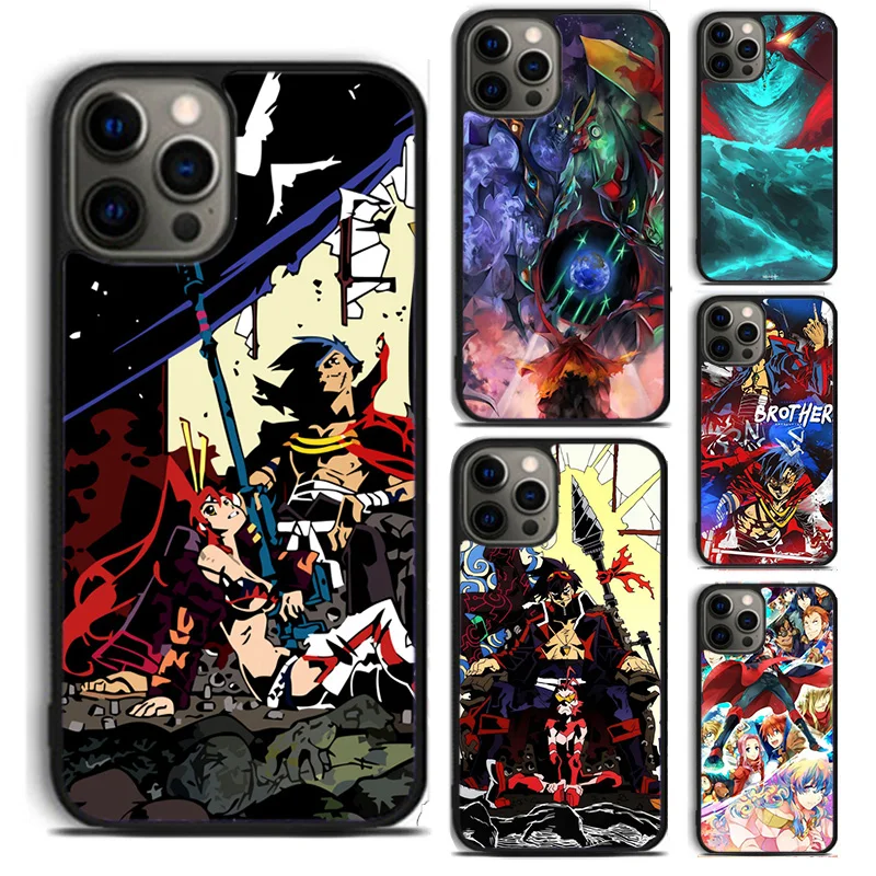 Tengen Toppa Gurren Lagann phone Case Cover For iPhone 16 15 14 Plus X XR XS apple 16 11 12 13 mini Pro Max coque