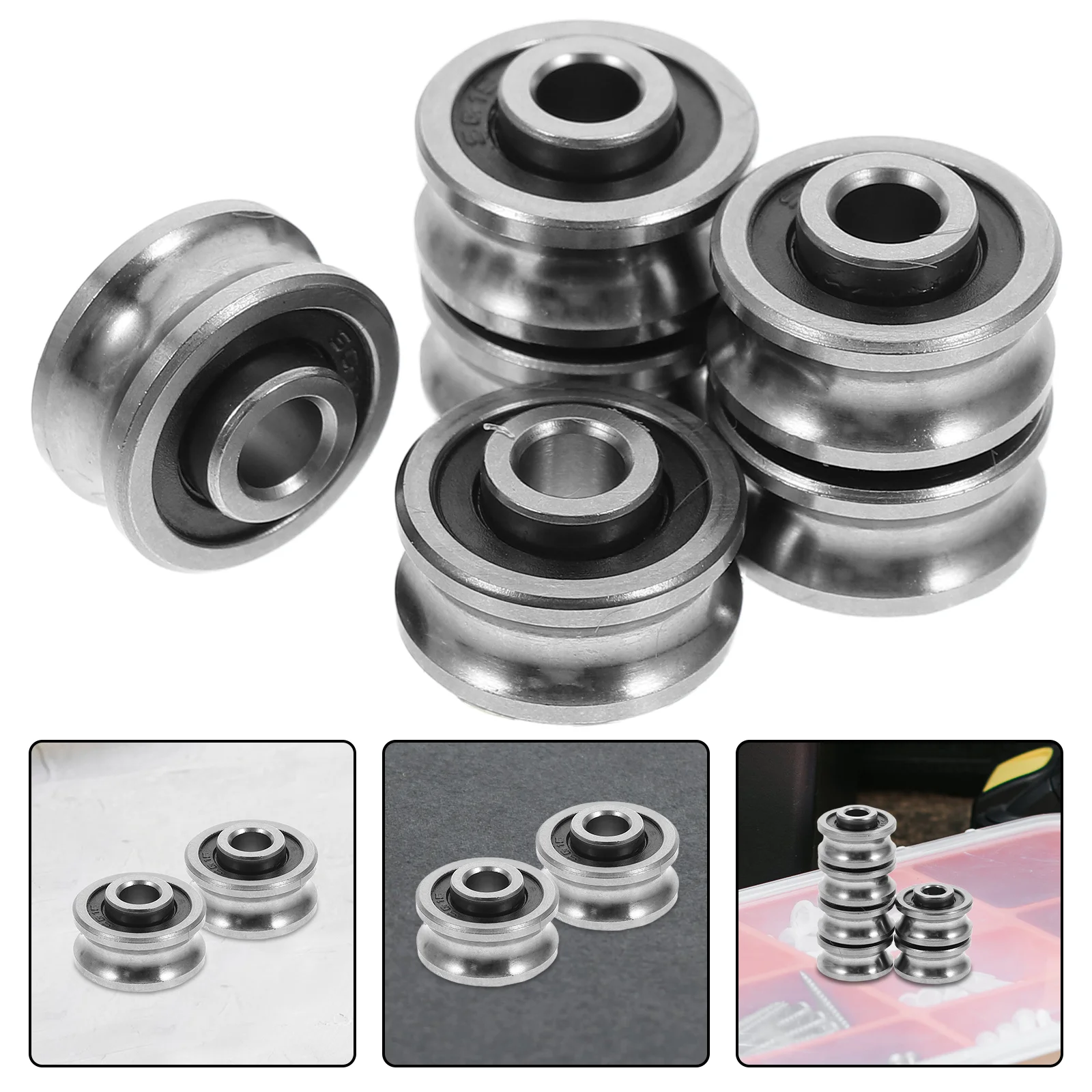 6 Pcs Computer Embroidery Machine 3D Printer Steel Deep Groove Sealed Ball Bearing