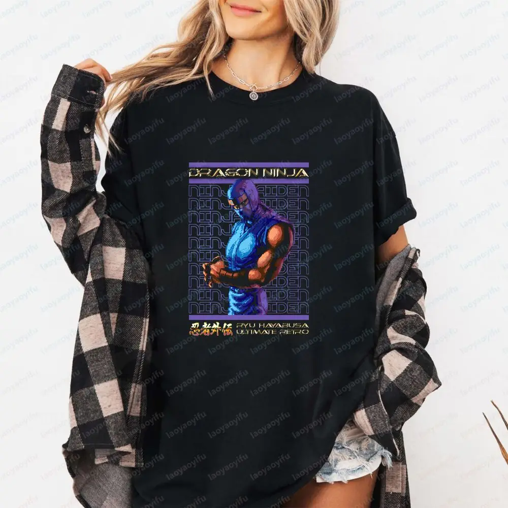 Retro Ninja Gaiden - Summer Trend Short-Sleeved Men's and Women's Universal Pattern Large-Sized Comfortable T-Shirt