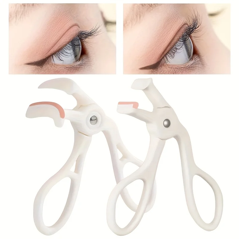 Portable Partial/Wide Angle Eyelash Curler, Durable Curled Natural Style, Suitable for Beginners, No Battery Required