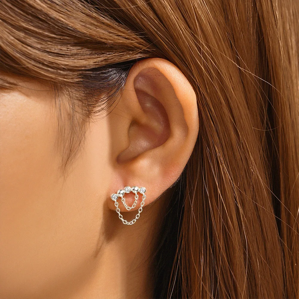 1PCS Kupfer Kette Tragus Stud Ohrringe Innengewinde Knorpel Helix Ohrring Stud Labret Piercing Körper Schmuck Geburtstag Geschenk – Detail 1