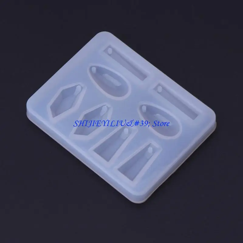 e21f幾何学的図イヤリングペンダント樹脂カビイヤドロップシリコーンカビdiyシリコン樹脂装飾初心者ツール