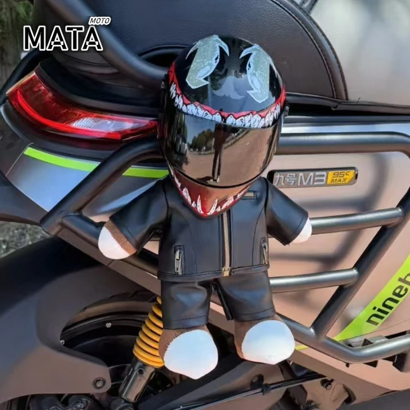 

HOT Bear Pendant Car Decoration Motorcycle Toy Decoration Motorcycle Teddy Bear Doll Plush Accessories Backpack Helmet Pendant