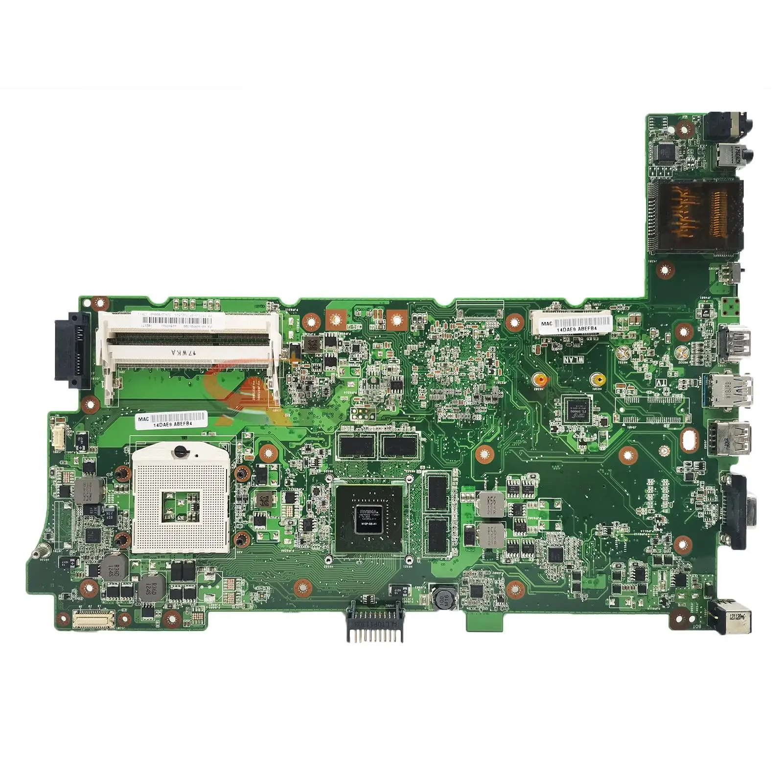 N73SV Laptop Motherboard For ASUS N73S N73SM Mainboard HM65 GT540M 100% Working