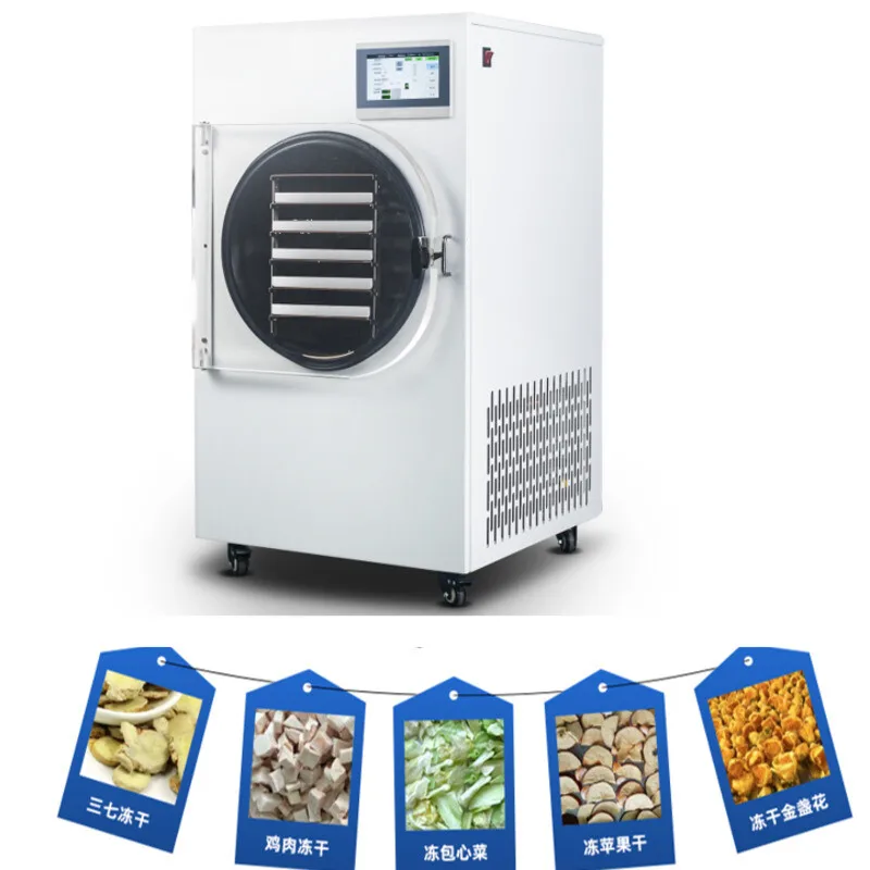 Pet Dried Food 6Kg 8Kg Household Dryer New Freeze Drying Equipment PLC Vacuum Pump