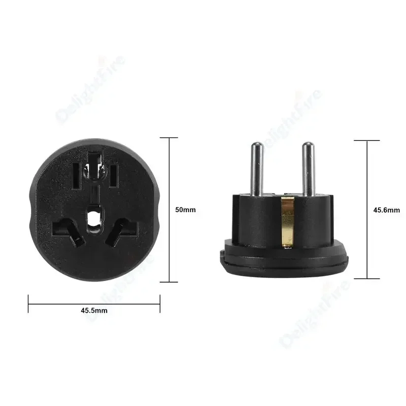 EU Plug Adapter UK AU US To EU KR Travel Socket Converter British American To Euro European Korea France Universal Power Adapter