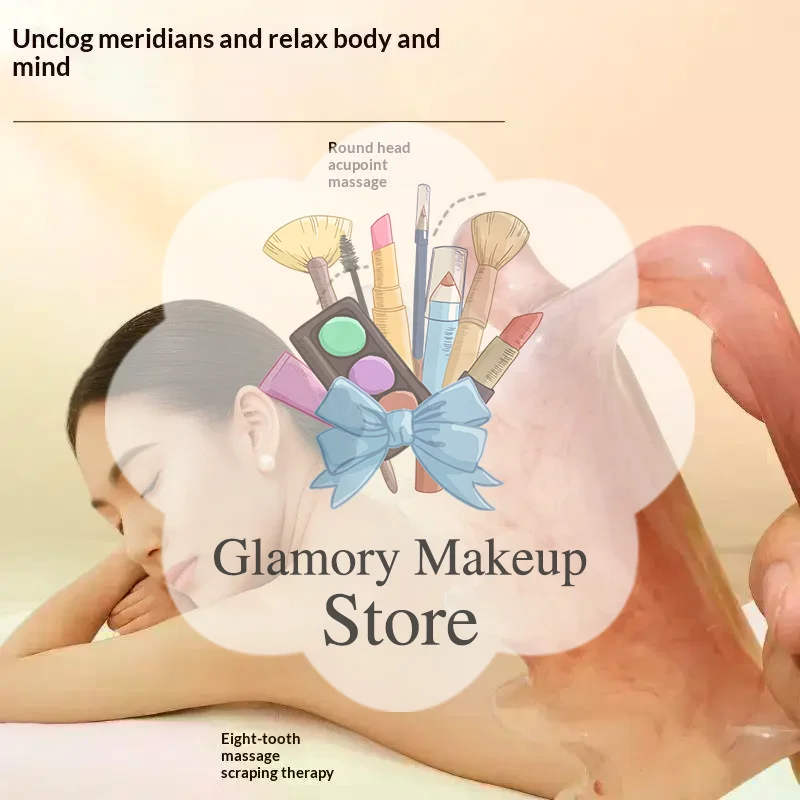 Eco-friendly Resin Double Push Massage Comb 1PCS Gua Sha Device for Back Waist Shoulder Neck Relaxation