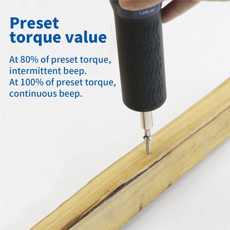 【Uitverkoop】 1/4-inch aandrijving digitale schroevendraaiersleutel met instelbaar koppel en 10-bits set 0,12-12N. M Ideaal voor fietsreparaties