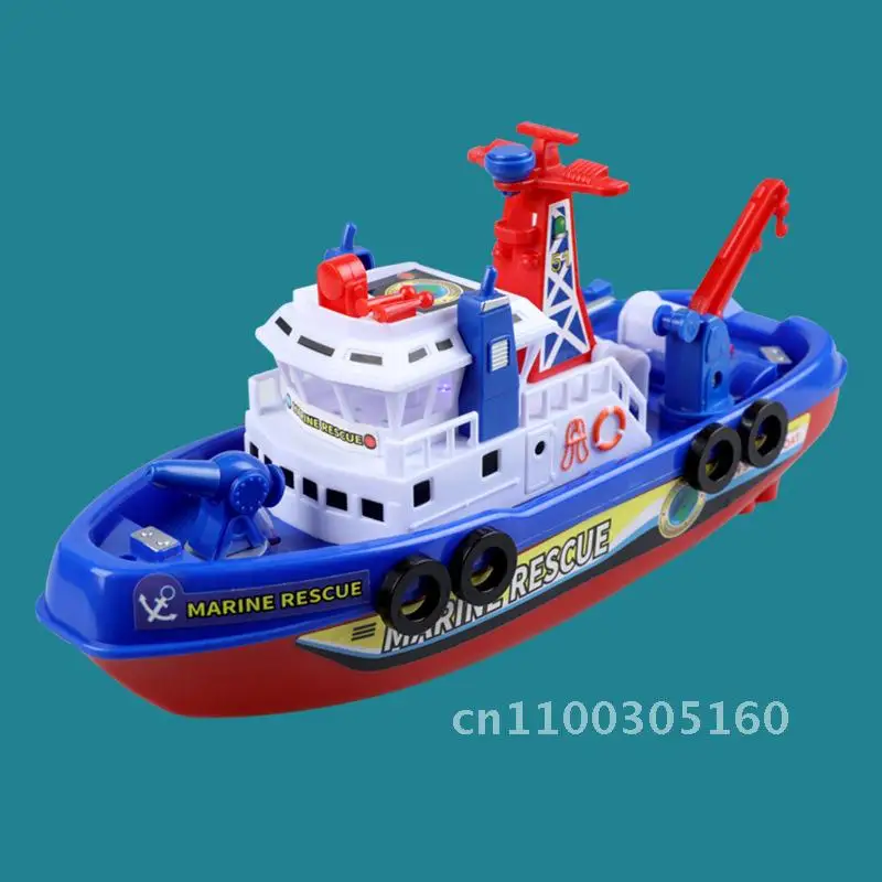 

Детская пожарная лодка, игрушечный электрический морской корабль, подводная лодка, модель, светящаяся игрушечная лодка