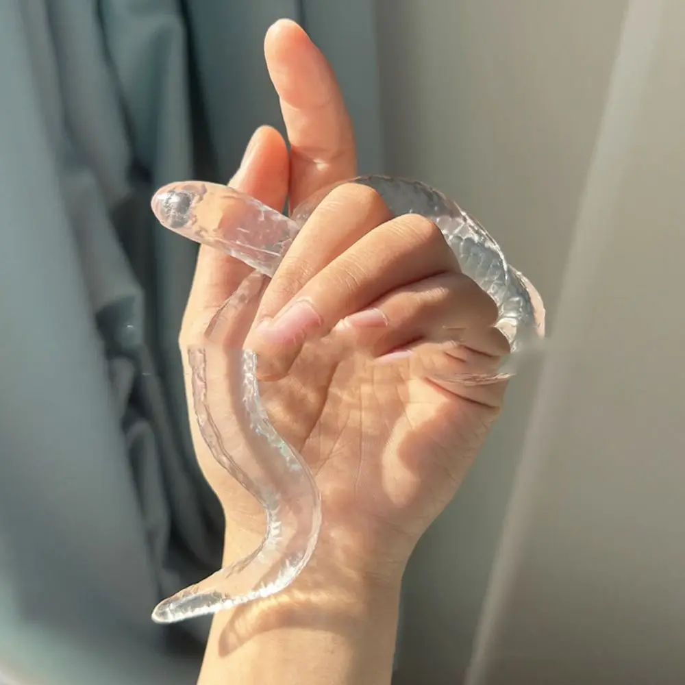 Jouet serpent à rebond lent fait à la main, collant, Ultra humide, Transparent, à presser, Ins Kawaii, jouet à pincer pour enfants