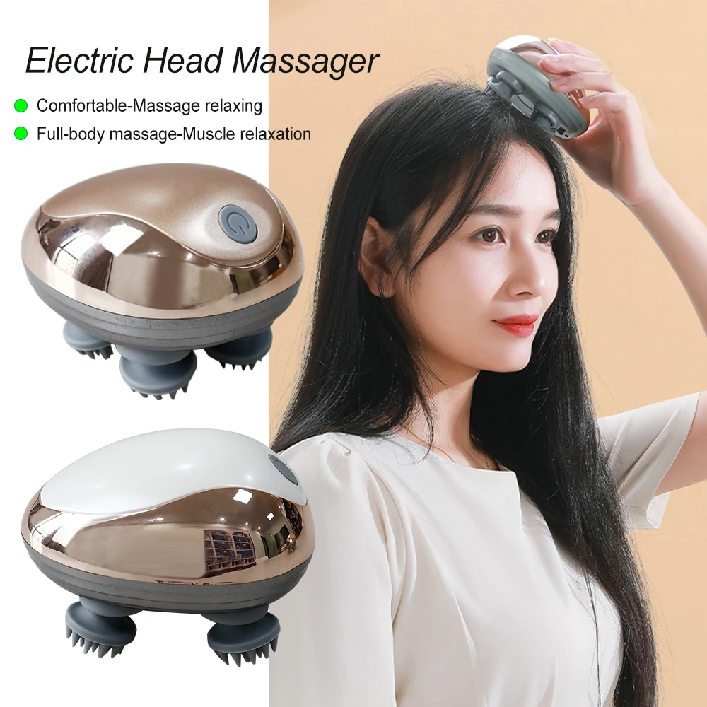 

Электрический массажер для головы, умное тело, плечо, нога, руки, шеи, глубокие ткани головы, массаж головы, разминание, вибрационный массаж, расслабление