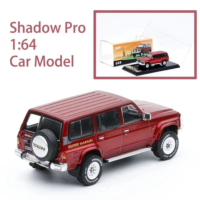 

Shadow Pro масштаб 1:64 патруль Y60 модель автомобиля из сплава, статическая коллекция, украшенные праздничные подарки, игрушки