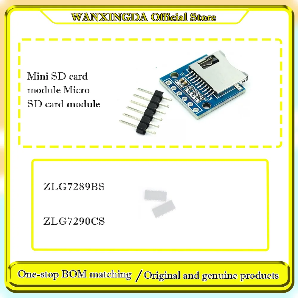 ZLG7289BS ZLG7290CS 7290CS Mini SD-Kartenmodul Micro SD-Kartenmodul